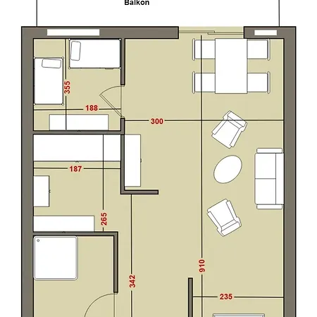 Strandappartements Am Leuchtturmweg Leuchtturmblick Lejlighed *